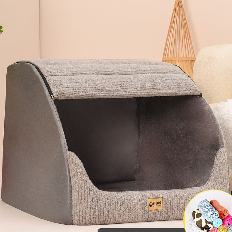 Warm Medium Large Dog Golden Retriever Removable And Washable Pet Bed