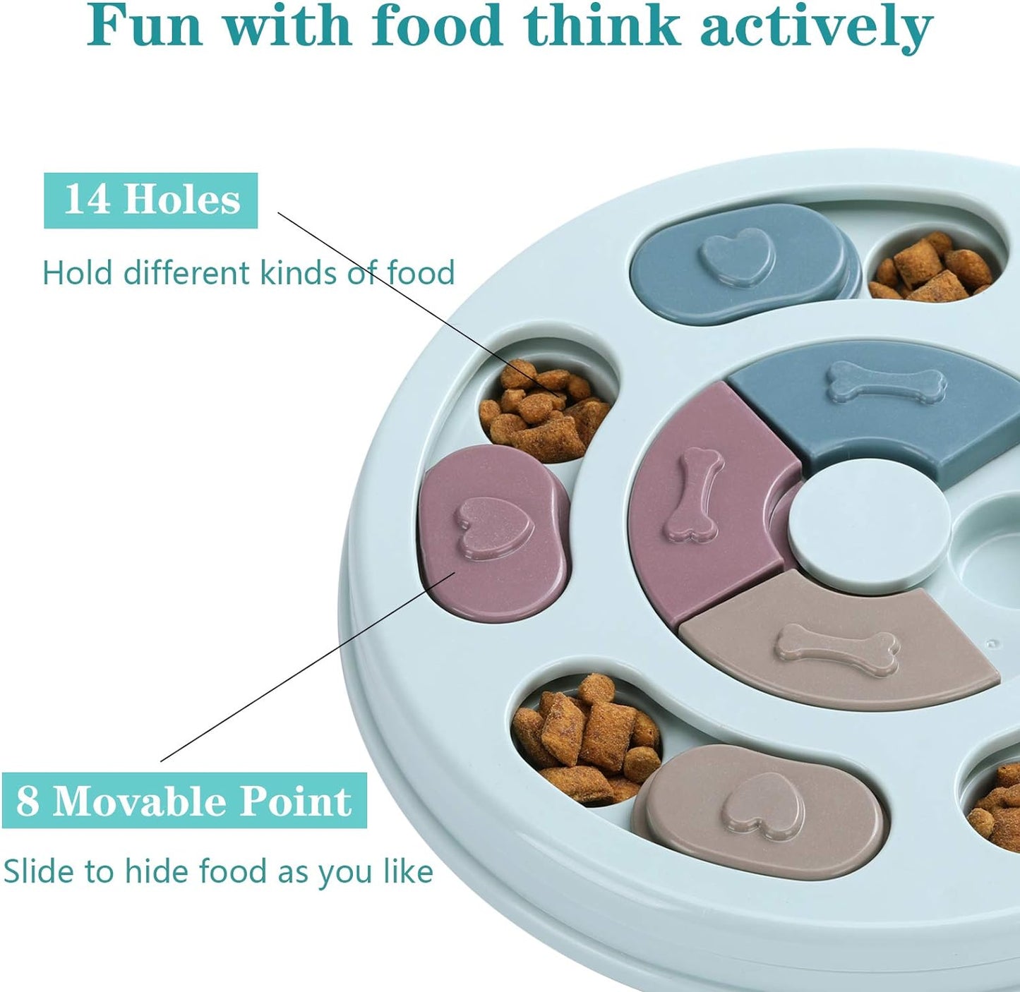 Interactive Dog Treat Puzzle Feeder