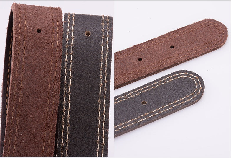 Cowhide Dog Collar Medium And Large  Golden Husky Leather