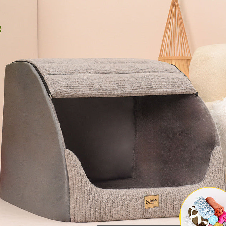 Warm Medium Large Dog Golden Retriever Removable And Washable Pet Bed